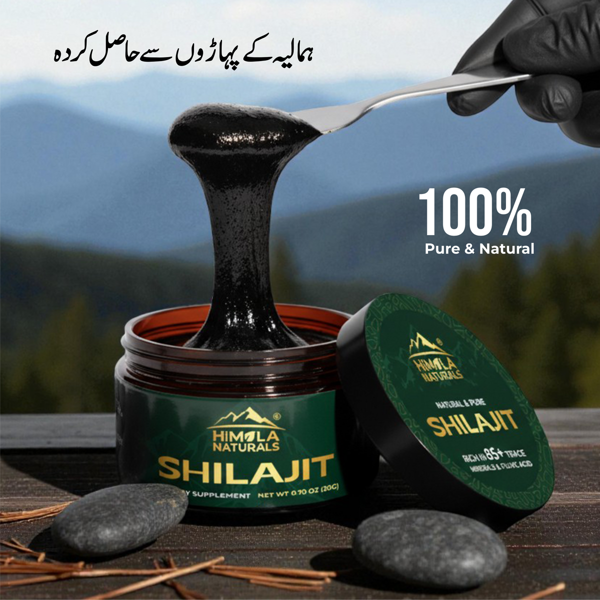 Premium Shilajit — Pure Himalayan Resin (20g) | Himala Naturals