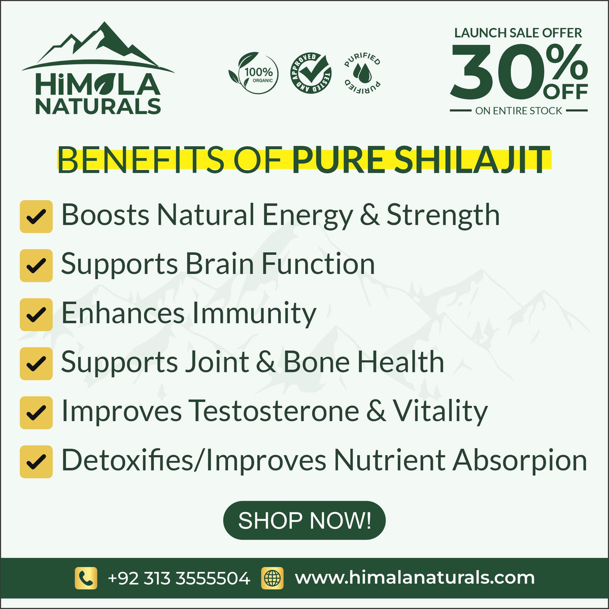 Premium Shilajit — Pure Himalayan Resin (20g) | Himala Naturals
